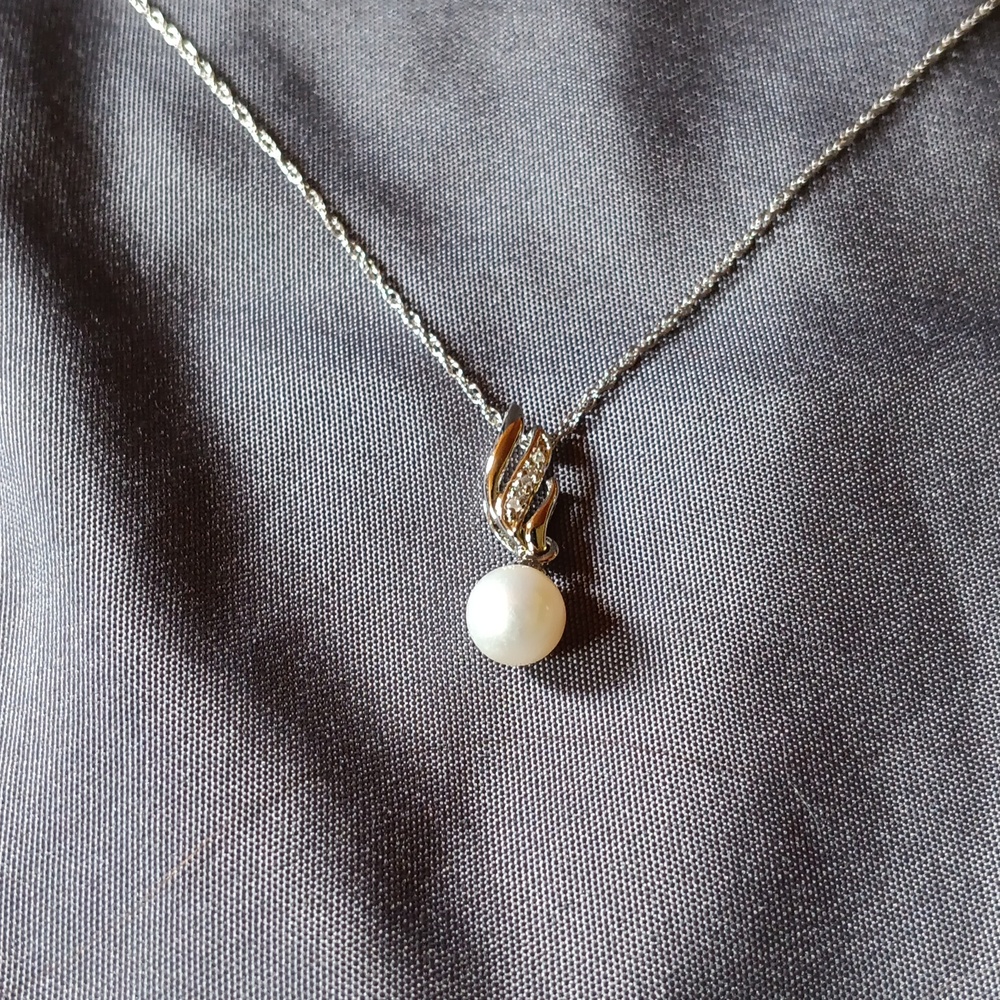 NIB Hayward Sterling Silver pearl necklace - Picture 8 of 8